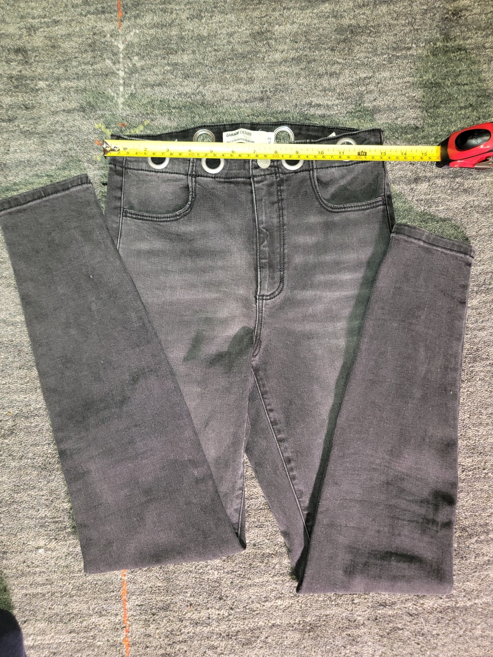 DARK GRAY GARAGE SKINNY JEAN | SIZE 25
